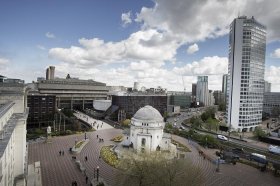 BIRMINGHAM, UK - View of Centenary Square.