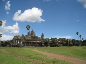 Blue skies over Angkor Wat