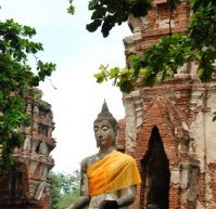 Buddha amongst the ruins, Wat Phra Mahathat, Ayutthaya