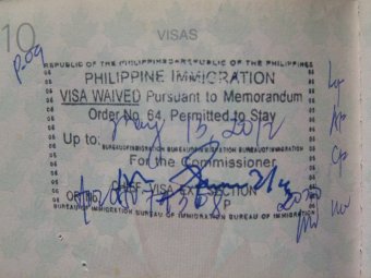Extended Philippine Visa