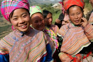 Flower Hmong minority people, Bac Ha region, Vietnam