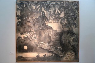 Fragment from Battle of Okinawa painting (Image by Andre Vltchek)