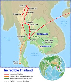 Incredible Thailand tour itinerary