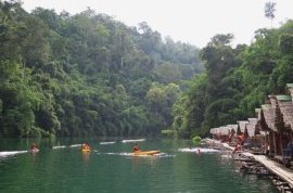 Relaxing at Khao Sok National Park.